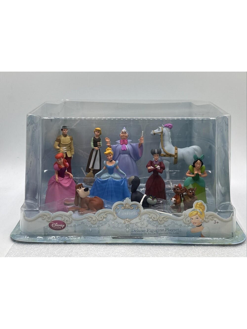 Disney Store Cinderella Deluxe Figurine Playset 11 Figures Cake Toppers Sealed